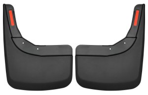 Chevrolet Silverado 1500 Mud Guards - Rear - Husky Liners - FormFit - Black - `19-`23